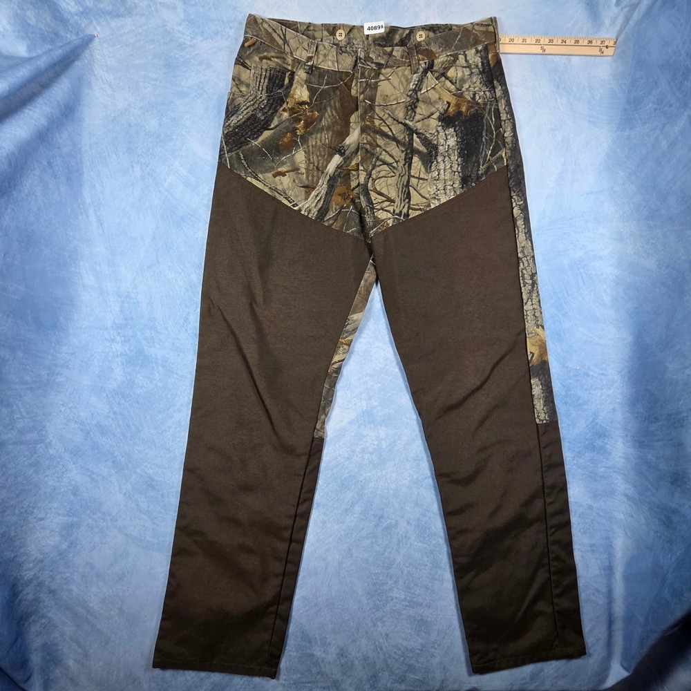 Wrangler Rugged Wear Mens 38x34 RealTree Camo Brush Guard Hunting Pants S697-008